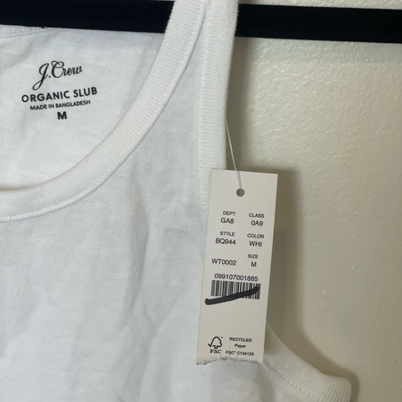 Scoopneck tank top in organic slub cotton - Picture 4 of 5